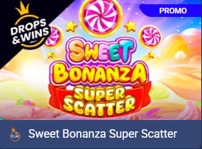 Sweet Bonanza Super Scatter — promo grafika slota